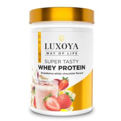   Super Tasty Whey Protein - 450g PET - Eper-fehér csokoládé ízű