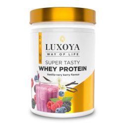   Super Tasty Whey Protein - 450g PET - Vanilia-erdei gyümölcs ízű