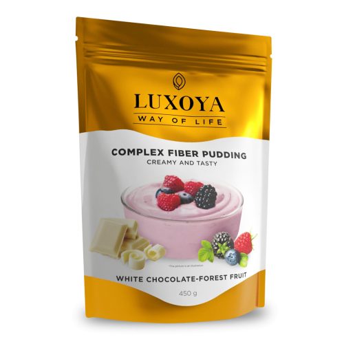 Complex Fiber Pudding - 450g - Fehér csokoládé-erdei gyümölcs ízű