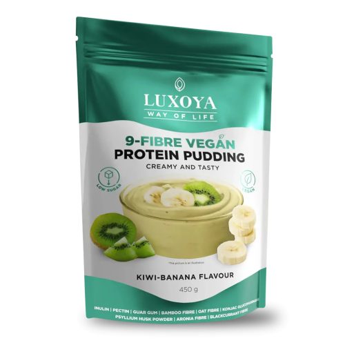 9-Fibre Vegan Protein Pudding - 450g - Kivi-banán ízű